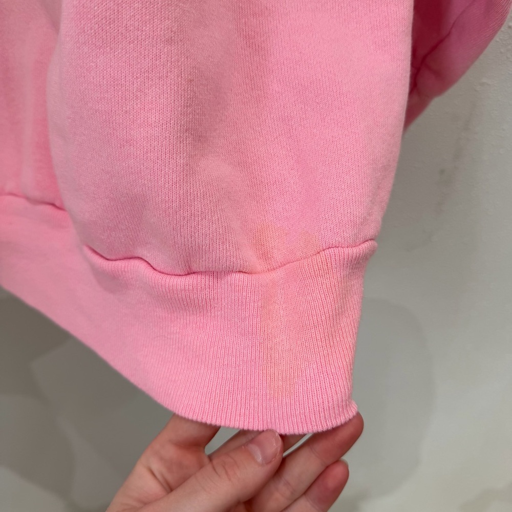 Vintage Pink Patchwork Sweatshirt - image 7